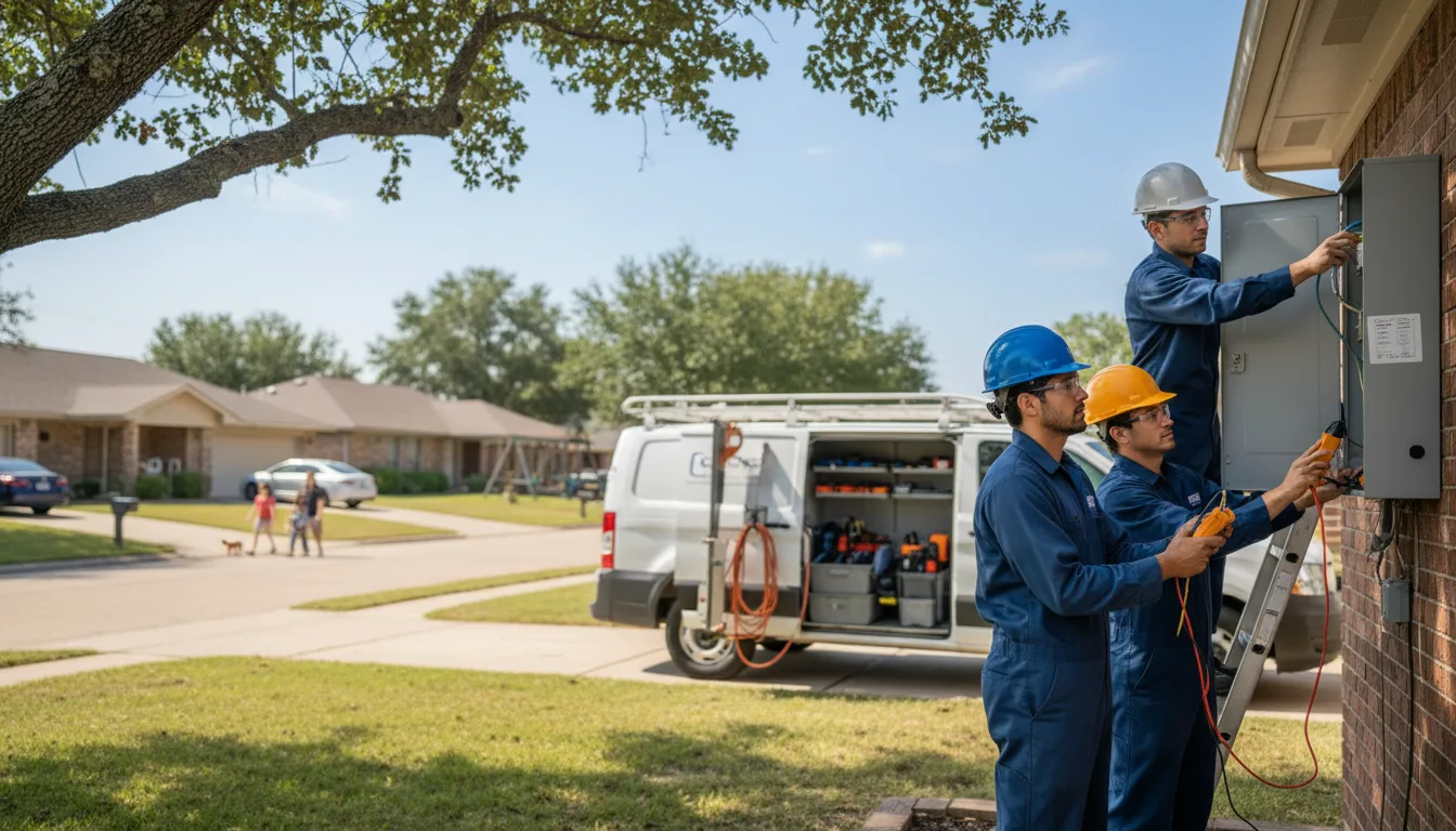 Certified electrician providing emergency electrical services in North Lima, OH